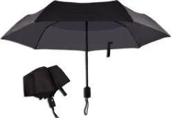 Regenjassenwinkel 31 Automatische Stormparaplu - Paraplu – Automatisch, Opvouwbaar & Windproof Tot 70 - 80 Km P/u - Ø 95 Cm - 7 Panelen - Dubbele Laag - Zwart