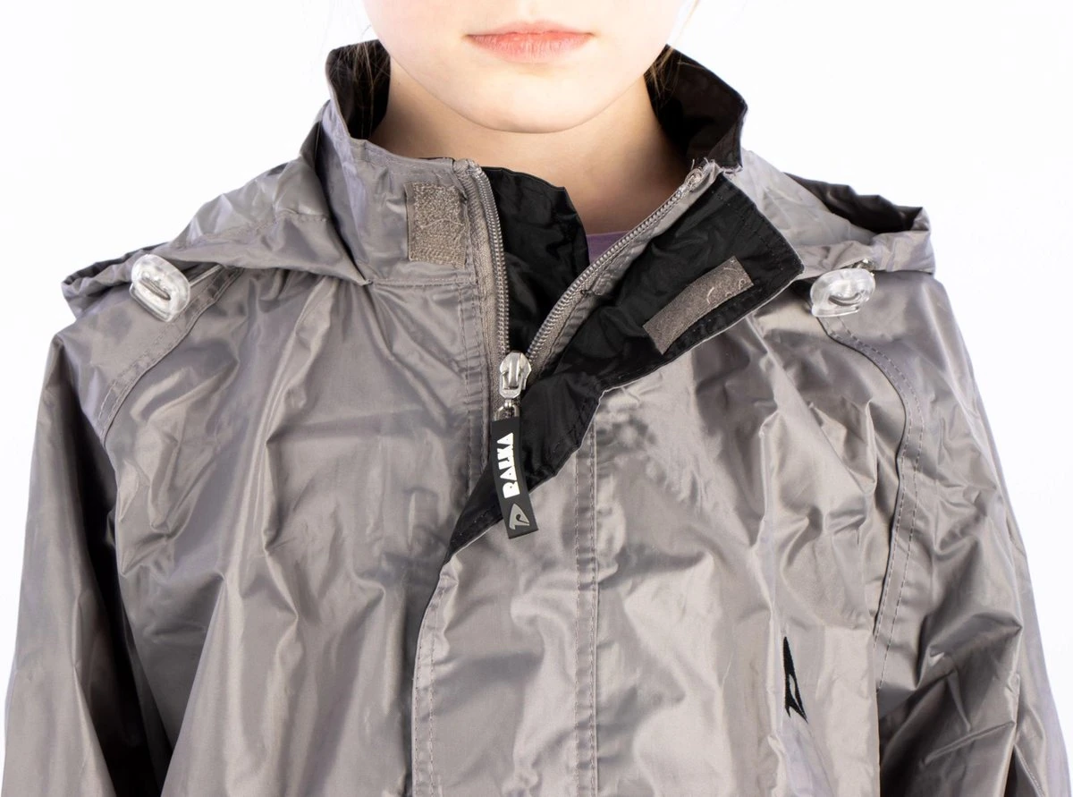 Ralka Regenpak - Junior - Grijs/Zwart - 176 5 Ralka Regenpak - Junior - Grijs/Zwart - 176 - Afbeelding 3
