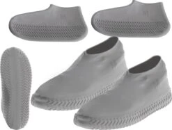 Siliconen Unisex Waterdichte Overschoenen Grijs Maat M 35-38 - Herbruikbaar – Anti Slip Regen Overschoen - Schoenhoesjes - Waterdichte Schoenbeschermers - Regenhoes – Schoenovertrek - Regenlaarzen -Regenjassenwinkel 1200x910 7