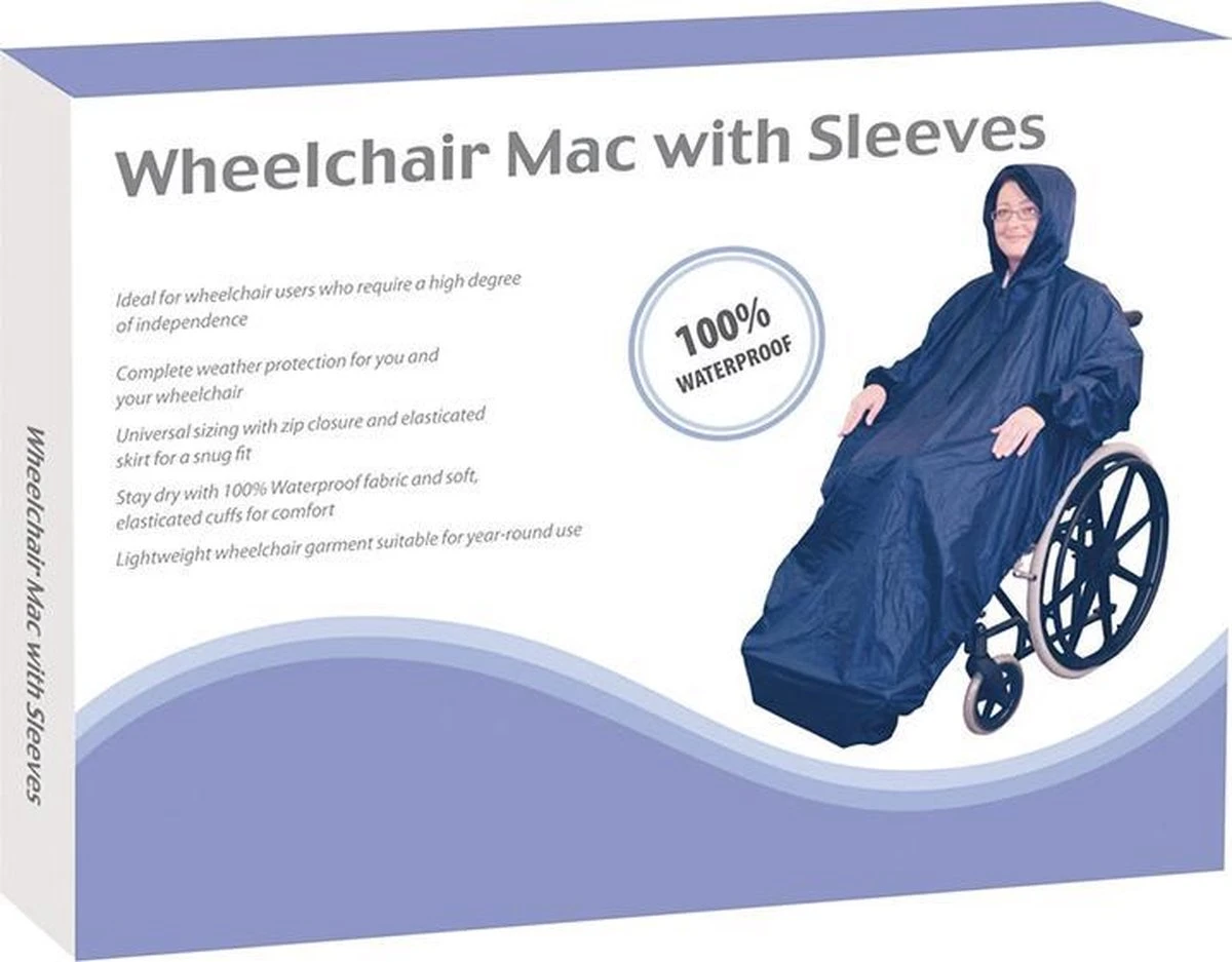 Aidapt Regenjas Met Mouwen - 100% Waterdicht 4 Aidapt Regenjas Met Mouwen - 100% Waterdicht - Afbeelding 2