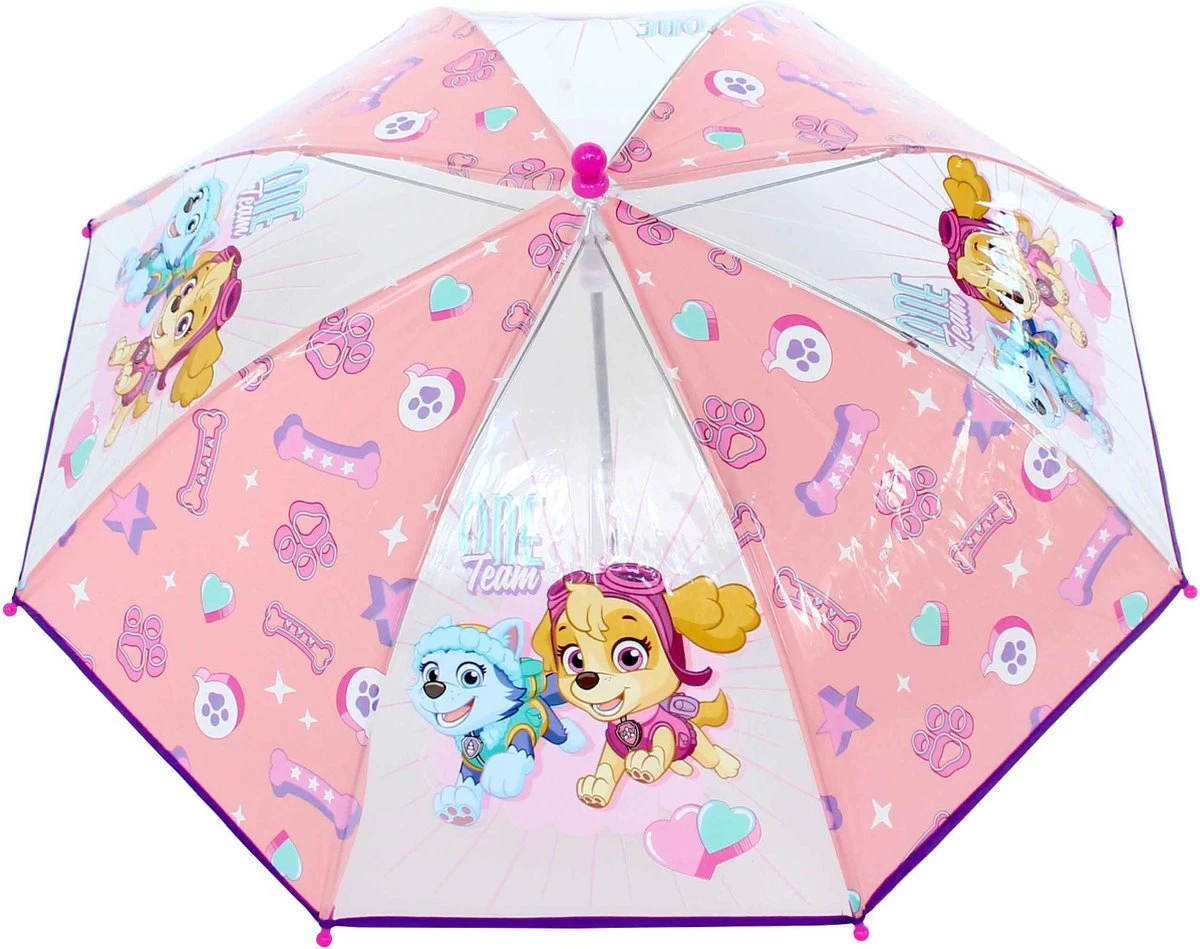 PAW Patrol - Paraplu - Kinderen - 78cm - Roze 4 PAW Patrol - Paraplu - Kinderen - 78cm - Roze - Afbeelding 2