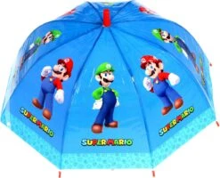 Super Mario Kinderparaplu - Blauw - 66 Cm - Paraplu -Regenjassenwinkel 1200x974 1