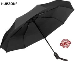 HUISSON Paraplu Stormparaplu Automatisch Uit En Inklapbaar Opvouwbaar Lichtgewicht 330 Gram Windproof Zwart 18 HUISSON Paraplu Stormparaplu Automatisch Uit En Inklapbaar Opvouwbaar Lichtgewicht 330 Gram Windproof Zwart -Regenjassenwinkel 1200x975 1