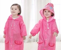 Poncho Regenponcho - Kinder Regenjas - Kinderjas - 4-6 Jaar - Regenjas - One Size - Roze Konijn -Regenjassenwinkel 1200x997 2
