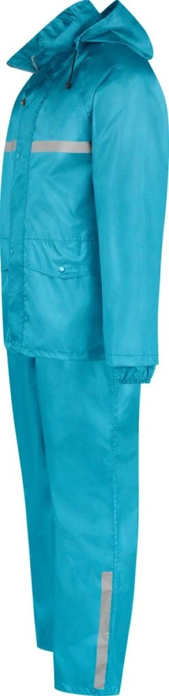 BJØRNSON Dusch Regenpak Dames & Heren - Waterdicht - Maat 3XL - Aqua Blauw 25 BJØRNSON Dusch Regenpak Dames & Heren - Waterdicht - Maat 3XL - Aqua Blauw -Regenjassenwinkel 292x1200