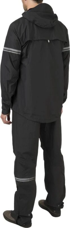 AGU Original Regenpak Essential - Zwart - L - Dames & Heren - Waterdicht & Ademend -Regenjassenwinkel 372x1200