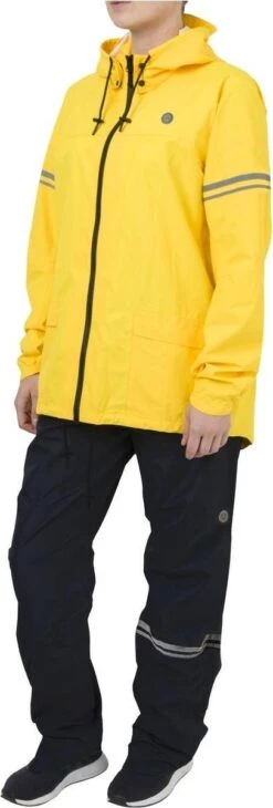 AGU Original Regenpak Essential - Geel/Zwart - L - Dames & Heren - Waterdicht & Ademend -Regenjassenwinkel 406x1200