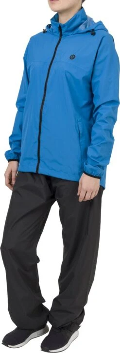 AGU GO Regenpak Essential Dames & Heren - Blauw - L - Waterdicht & Ademend -Regenjassenwinkel 407x1200