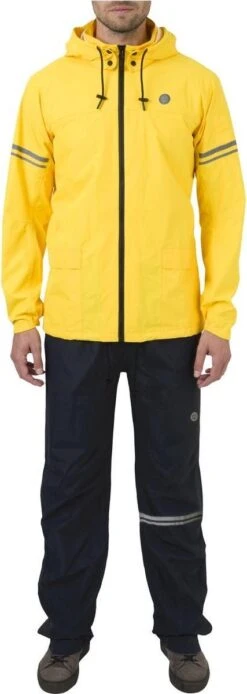 AGU Original Regenpak Essential - Geel/Zwart - L - Dames & Heren - Waterdicht & Ademend -Regenjassenwinkel 427x1200 2
