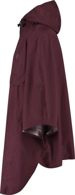 AGU Grant Regenponcho Essential Unisex - Bordeaux - One Size - Dames & Heren - Waterdicht & Ademend -Regenjassenwinkel 462x1200