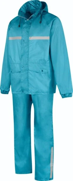BJØRNSON Dusch Regenpak Dames & Heren - Waterdicht - Maat 3XL - Aqua Blauw 19 BJØRNSON Dusch Regenpak Dames & Heren - Waterdicht - Maat 3XL - Aqua Blauw -Regenjassenwinkel 488x1200