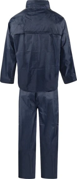 C-Line Regenpak Met Capuchon - Blauw - Reflecterend - Nieuw Model - Volwassen Maat XXXXL -Regenjassenwinkel 515x1200 2