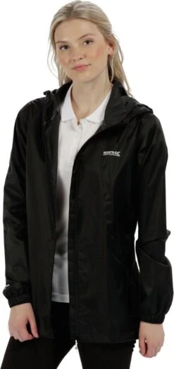 Regatta Pack-It II Regenjas - Maat 44 - Vrouwen - Zwart -Regenjassenwinkel 565x1200