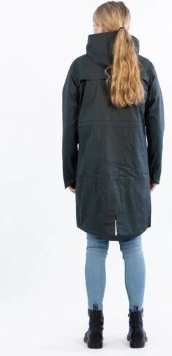 Ralka Regenjas Dames - Mizzle - Donkergroen - Maat 42 -Regenjassenwinkel 581x1200 1
