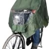 Poncho Regenponcho - Fietsponcho Fiets - Koplampproof Transparant - One Size Unisex Olijfgroen - Hooodie