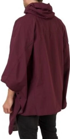 AGU Grant Regenponcho Essential Unisex - Bordeaux - One Size - Dames & Heren - Waterdicht & Ademend -Regenjassenwinkel 608x1200 3