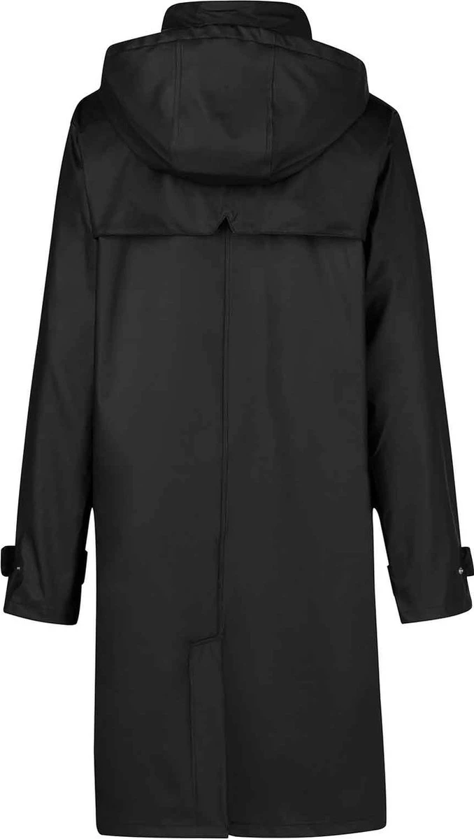 BJØRNSON Släppa PU Parka Jas / Regenjas Dames - Waterdicht - Maat 46 - Zwart 4 BJØRNSON Släppa PU Parka Jas / Regenjas Dames - Waterdicht - Maat 46 - Zwart - Afbeelding 2