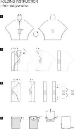 Reisenthel Mini Maxi Poncho Regenponcho - Opvouwbaar - Signature Navy Blauw -Regenjassenwinkel 687x1200