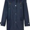 BJØRNSON Släppa PU Parka Jas / Regenjas Dames - Waterdicht - Maat 50 - Blauw -Regenjassenwinkel 721x1200 1