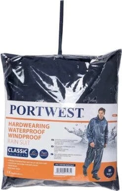 Portwest Regenpak 2 Delig Donker Blauw Maat XL -Regenjassenwinkel 768x1200