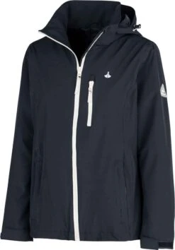 BJØRNSON Iduna Regenjas - Zomerjas - Dames - Waterdicht - Maat 52 - Donkerblauw -Regenjassenwinkel 837x1200