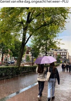 PLU - Paraplu - Opvouwbaar - Inklapbaar - Met Luxe Beschermhoes - Met Reisetui - Windproof - Fashionable - Lichtgewicht - Paars -Regenjassenwinkel 840x1200 1