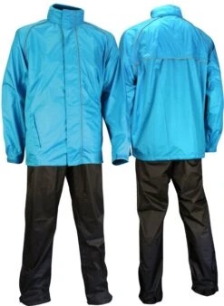 Regenjassenwinkel 35 Ralka Regenpak - Comfort - Azuurblauw/Antraciet - L
