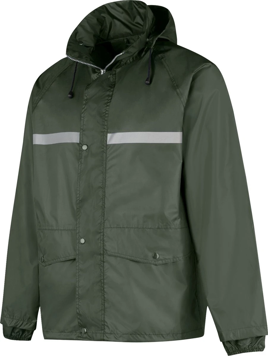 BJØRNSON Dusch Regenpak Dames & Heren - Waterdicht - Maat L - Olijfgroen 8 BJØRNSON Dusch Regenpak Dames & Heren - Waterdicht - Maat L - Olijfgroen - Afbeelding 6