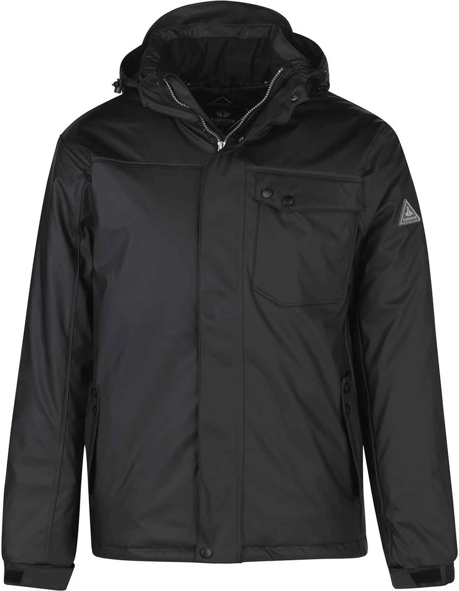 BJØRNSON Regn PU Regenjas / Winterjas Heren - Waterdicht - Maat 3XL - Zwart 3 BJØRNSON Regn PU Regenjas / Winterjas Heren - Waterdicht - Maat 3XL - Zwart