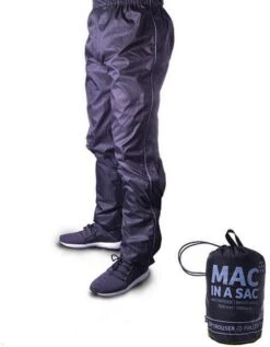 Mac In A Sac Regenbroek - Maat XL - Unisex - Zwart -Regenjassenwinkel 934x1200