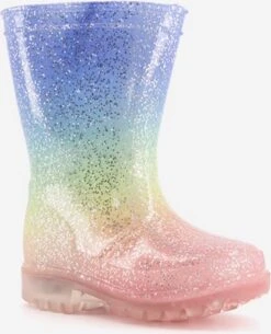 Mountain Peak Kinder Regenlaarzen Met Lichtjes - Roze - Maat 27