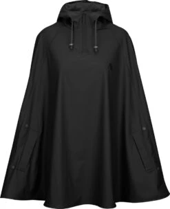 Ralka Regenponcho Senior - Sizzle - Zwart - L/XL